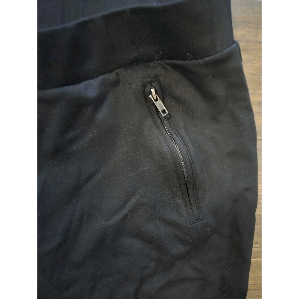 Torrid Black Ponte Jogger Pants Plus Size 4X Cropped Zip Pockets - Picture 2 of 6